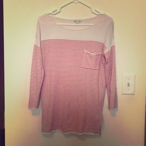 Lightweight red and white GAP sweater.